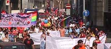 Il corteo del Gay Pride di Milano - Foto G. Dall'Orto