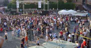 Il palco del Gay Pride di Roma - Foto G. Dall'Orto