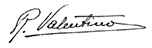 Autografo di Rodolfo Valentino
