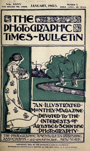 Copertina del "Photographic times bulletin", 1903.