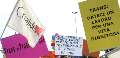 Striscioni di crisalide Azione Trans, 2007